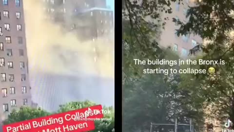 Massive gas explosion causes high-rise building to partially collapse in The Bronx,