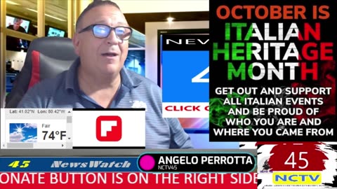 NCTV45 NEWSWATCH MORNING THUR OCT 16 2025 WITH ANGELO PERROTTA