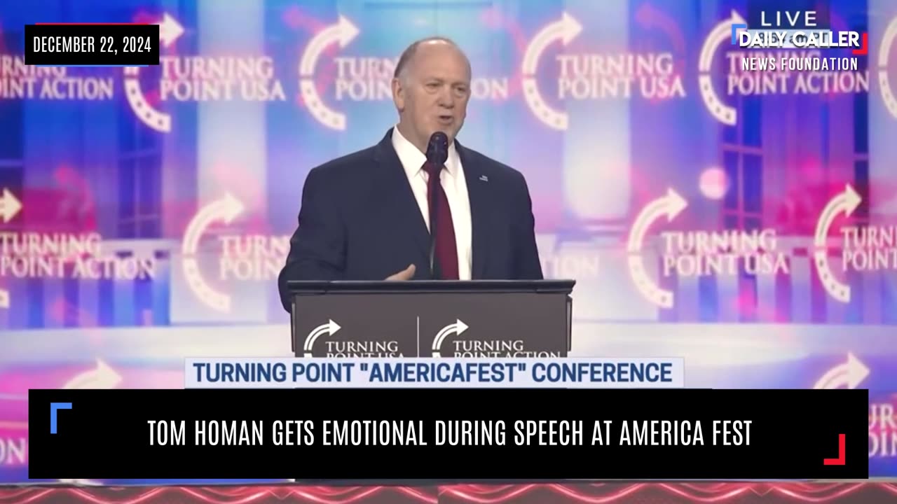 MUST SEE: Tom Homan Gets Emotional Over Migrant Crisis During Speech at America Fest