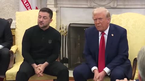 Oval Office meeting between President Donald J. Trump and President Zelenskyy