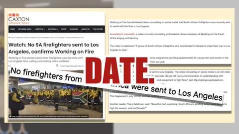 Fact Check: Video Does NOT Show South African Firefighters Dancing At Airport Before 2025 LA Fires