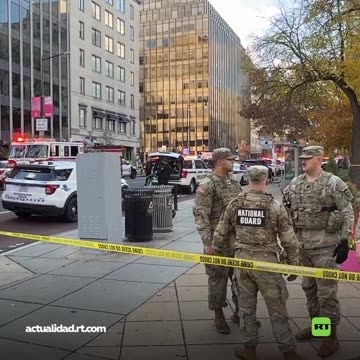 2 militares, tiroteados cerca de la Casa Blanca