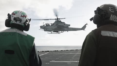 22nd MEU(SOC) | Flight Operations aboard the USS Fort Lauderdale