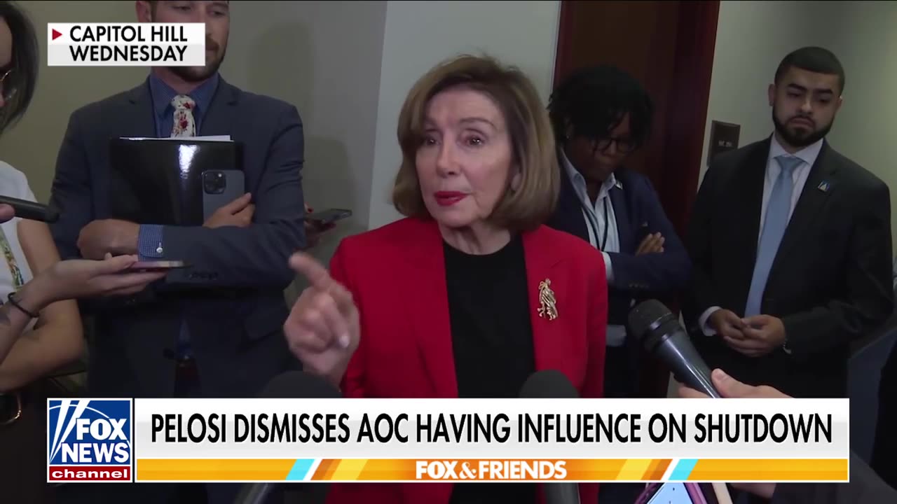 Pelosi Melts Down When Asked If AOC Is 'Directing' Democrat Shutdown