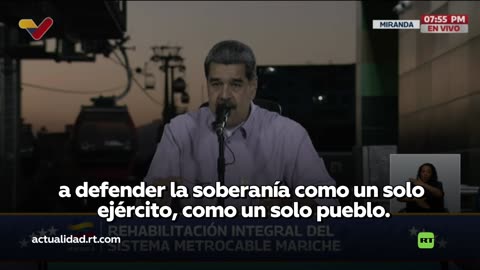 Maduro: "Nuestros oficiales y soldados están las 24 horas del día vigilantes de la paz nacional"