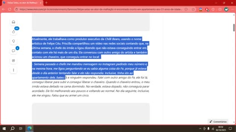 Felipe Selau, ex-ator de Malhação, é encontrado morto em apartamento aos 31 anos de idade.mp4