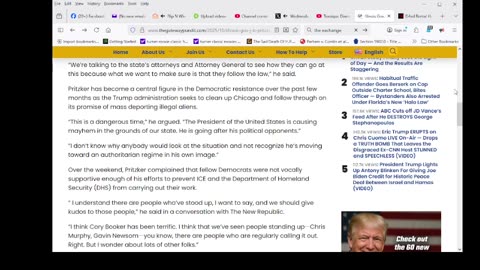 Illinois Gov. J.B. Pritzker Vows to Imprison ICE Agents When Democrats Take Back Power