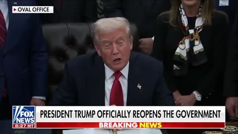 President Trump Signs Bill to Reopen The Federal Government