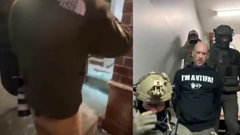 Federal agents SMASHED through the window to arrest Antifa Kyle