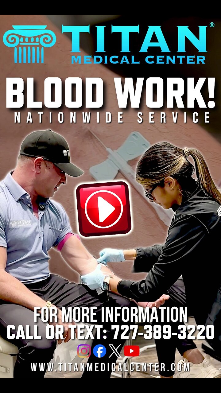 Nationwide Blood Work At Titan Medical Center With John Tsikouris!