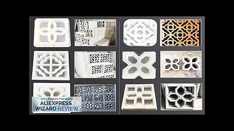 Hollow Diamond Garden Building Concrete Mold Fence Hollow Plastic Brick Mold Antique Review