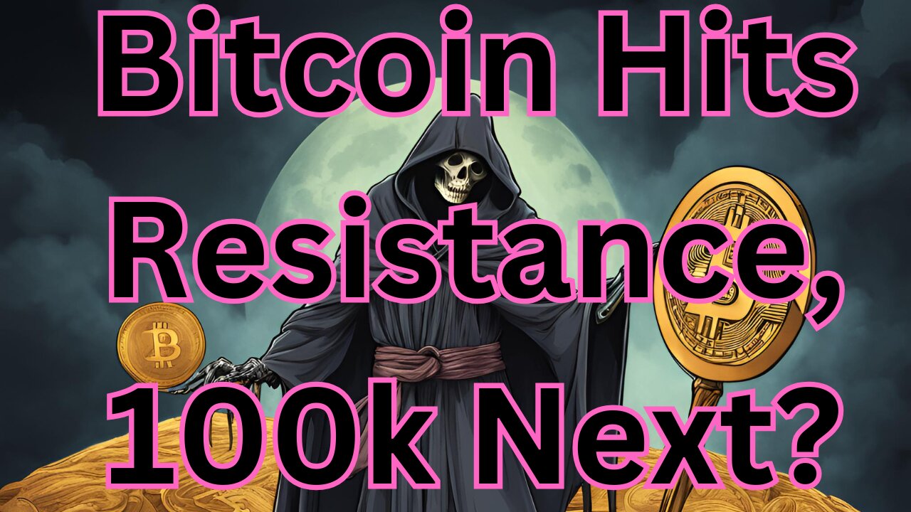 Bitcoin Hits Resistance, 100k Next? #crypto #grt #xrp #algo #ankr #btc