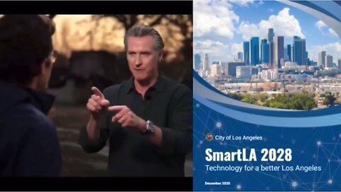 (Watch previous video) Alex Jones was right! Gavin Newsom announces Los Angeles 2.0 😳