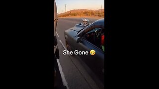 She ran from the cops 🤣