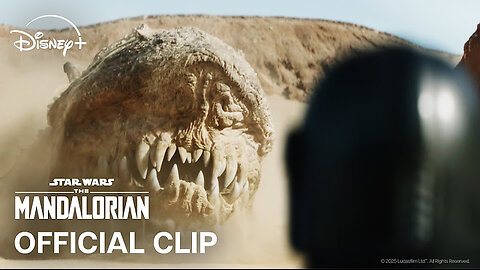 Din Djarin VS the Krayt Dragon | The Mandalorian | Official Clip