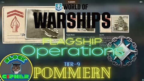 *PREMIUM SHIP* German Battleship Tier-9 POMMERN In Flagship Operations mode | World of Warships