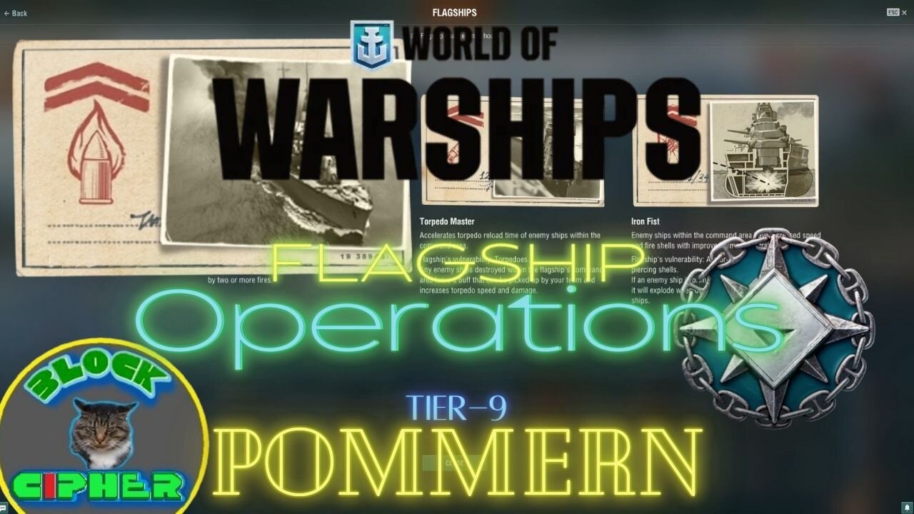 *PREMIUM SHIP* German Battleship Tier-9 POMMERN In Flagship Operations mode | World of Warships