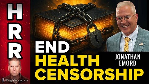 Jonathan Emord reveals brave plan to END HEALTH CENSORSHIP by the FDA