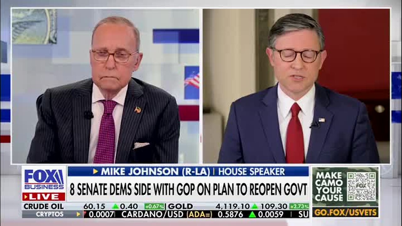 Speaker Johnson: ‘I Would Like for Us To Be Voting on [Shutdown Deal] as Early as Wednesday’