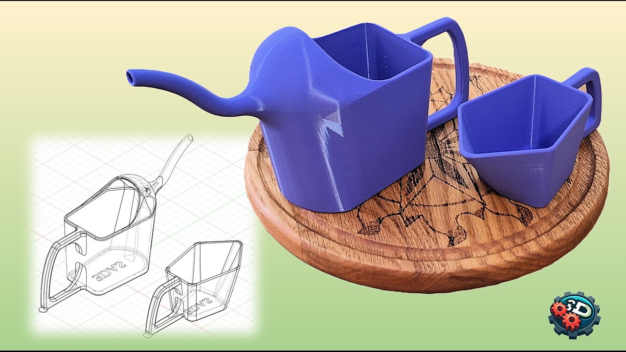 3D Printed Laundry Set - Perfect Detergent Scoop & Watering Can!