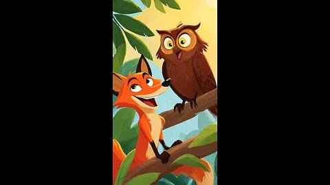 🦊“The Clever Fox and the Greedy Owl | Funny Animal Short Story। Fox Masti Story
