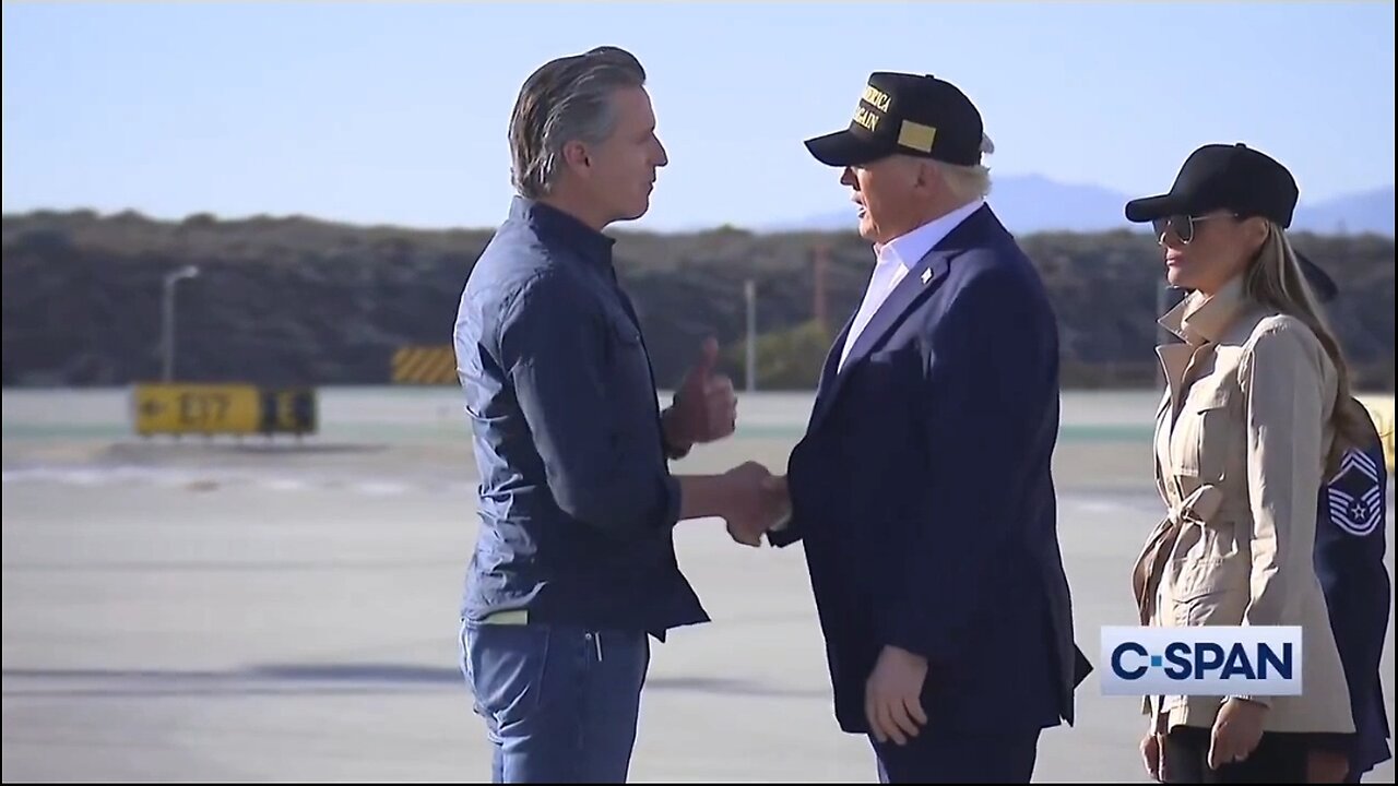 Trump and Newsom's Handshake Battle