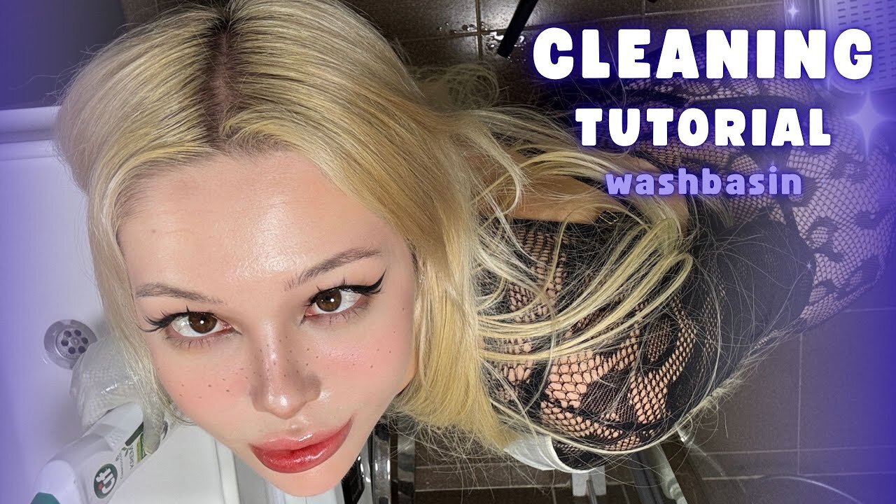 Fresh Sparkle & Soft Routine 🚿✨ - Yuna Washes the Sink