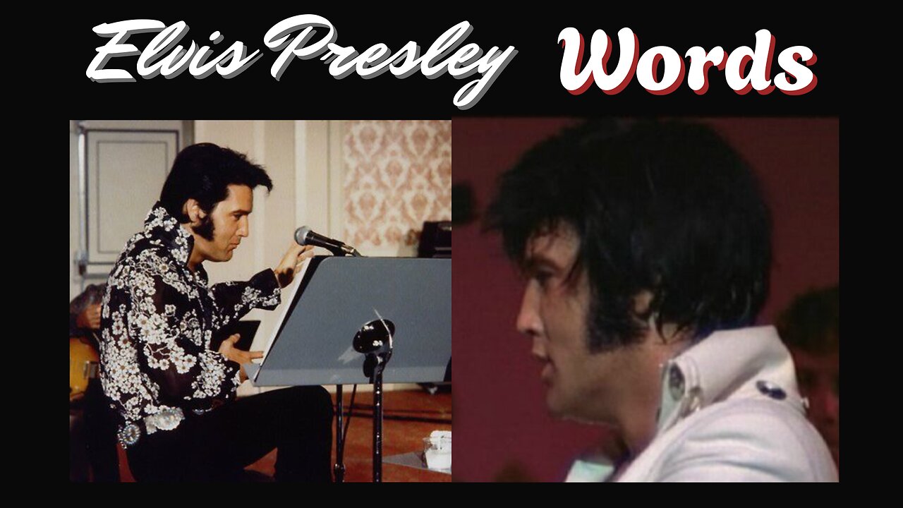 Elvis Presley 'Words' Rehearsal & Live Blend 1970.