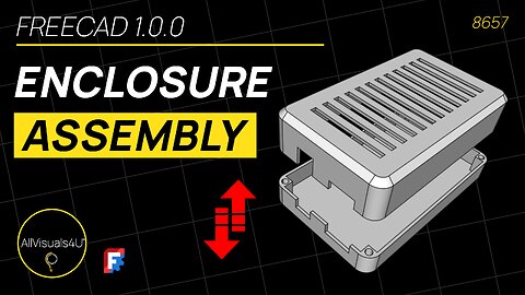 🏗 FreeCAD Assembly Workbench - FreeCAD 1.0 - Electronic Enclosure Box