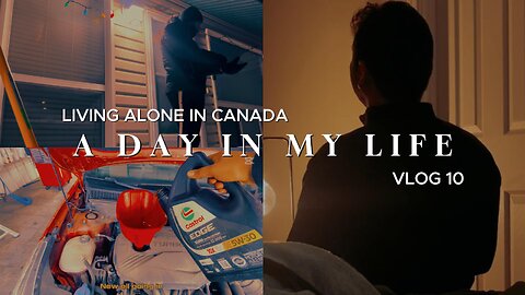 A Day in the Life – Work, Snow & Winter Routines | VLOG 10 | Living Alone in CANADA