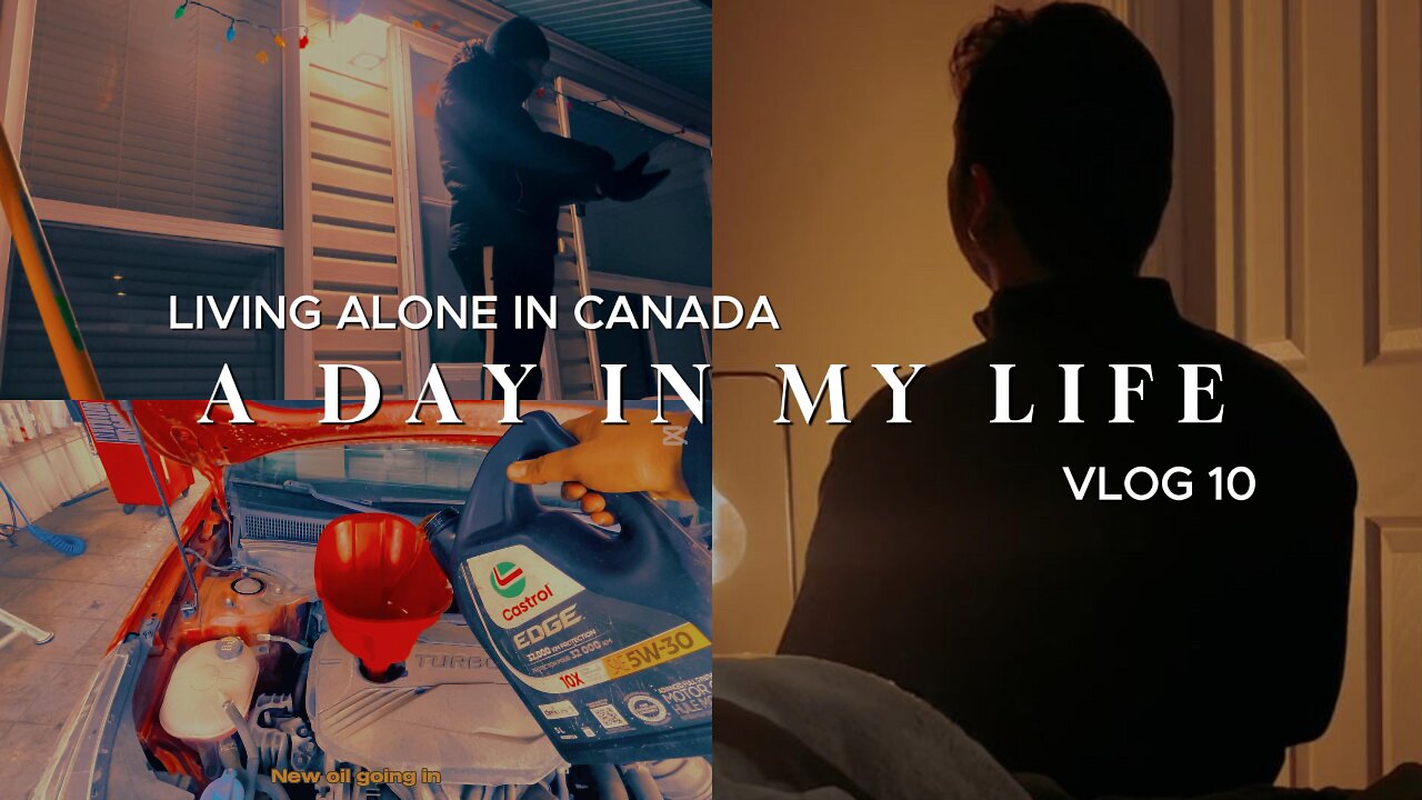 A Day in the Life – Work, Snow & Winter Routines | VLOG 10 | Living Alone in CANADA