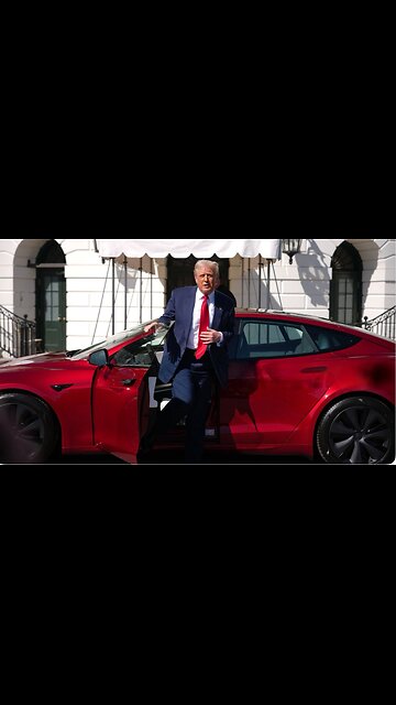 Elon Delivers Trump’s New Tesla