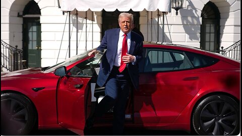 Elon Delivers Trump’s New Tesla