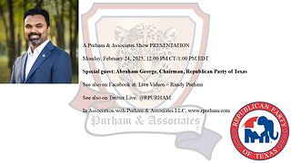 Special guest: Abraham George, Chairman, Republican Party of Texas