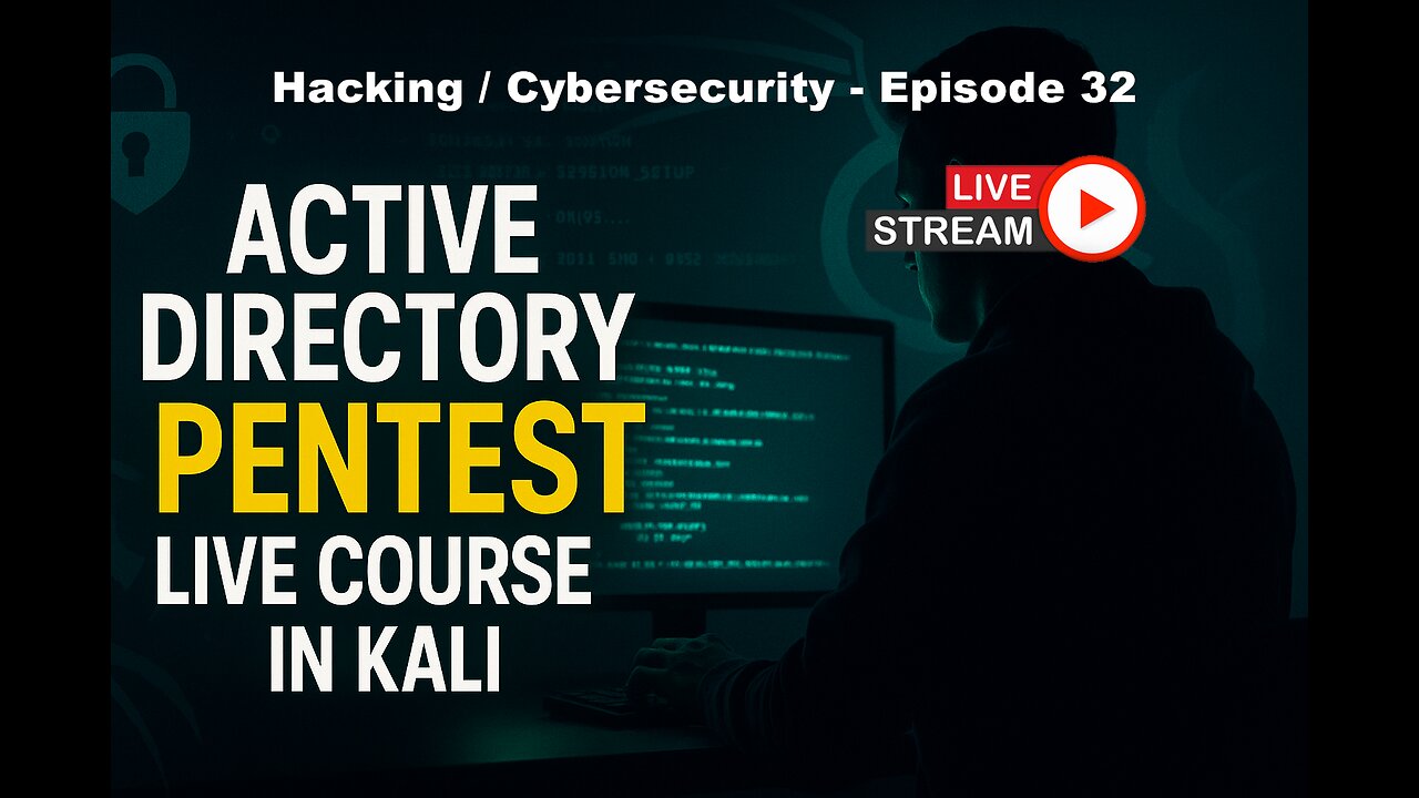 Active Directory Pentesting with Kali / Hacking / Cybersecurity - EP 32