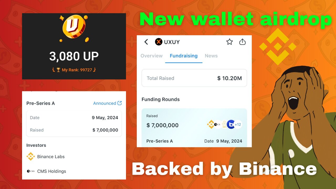 UXUY Airdrop Backed by Binance || Biggest telegram Airdrop Wallet Airdrop #freeairdrop