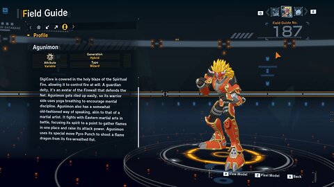 agunimon all digivolution/de-digivolution/profile Digimon Story Time Stranger