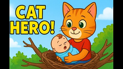 Cat Saves Abandoned Baby and Finds Help