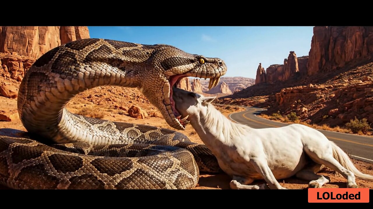Epic Heroes Rescue Stunning White Horse from Deadly Giant Serpent Attack! 🐴🐍💥 #AnimalRescueAI