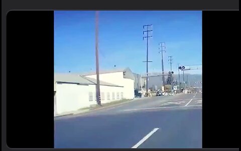 I wonder if the driver of the car got to hit send before the train hit him and sent him flying? 😳🚒