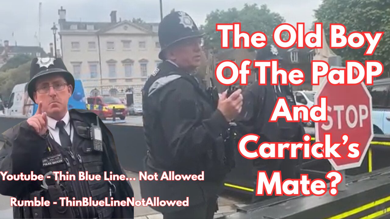 Old Boy Of The PaDP & His Thin Blue Line Badge