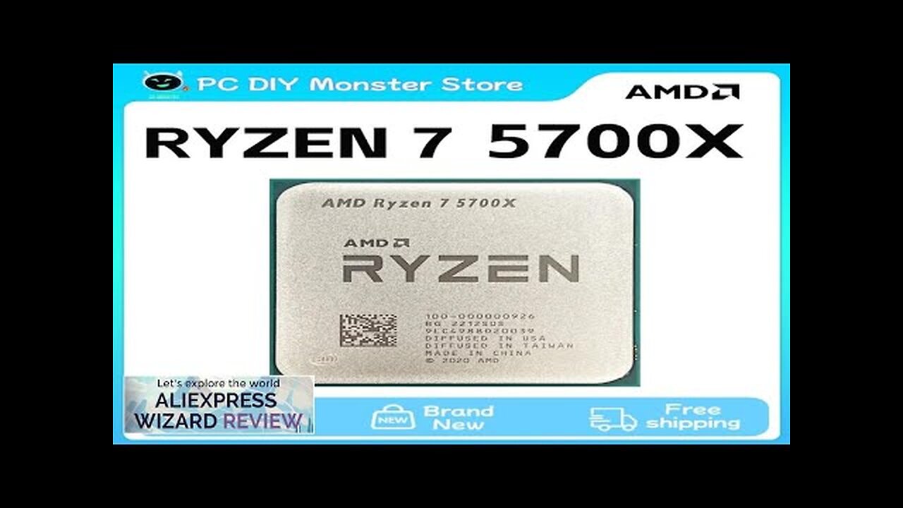 AMD New Ryzen 7 5700X R7 5700X 3.4GHz 8 Core 16 Thread Review