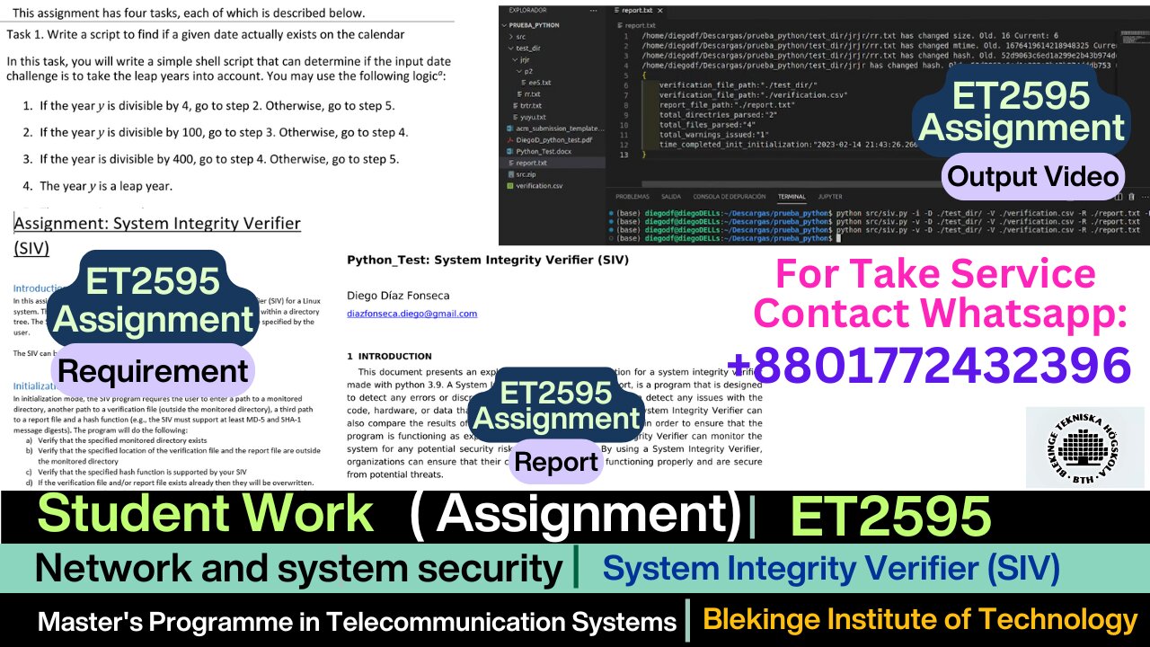 Client Work (Assignment)|ET2595 Network and System Security Fundamentals| BTH, Sweden