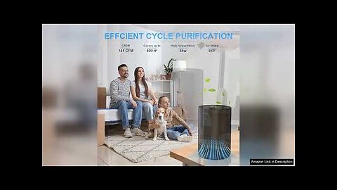 Air Purifiers for Home Large Room Pets Up to 600 Ft² 20dB Review