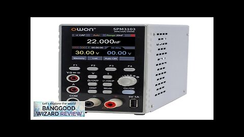 OWON SPM Programmable DC Power Supply 150W/300W 60V/10A 60V/5A 2.8" LCD 10mV/1mA Review