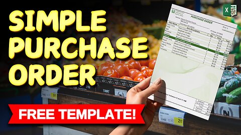 How To Create A Simple Purchase Order With Inventory FROM SCRATCH + Free Download