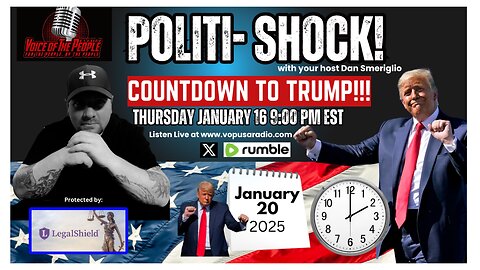 POLITI-SHOCK! "COUNTDOWN TO TRUMP" & THE GLOBALISTS BURNING IT ALL DOWN..LITERALLY!