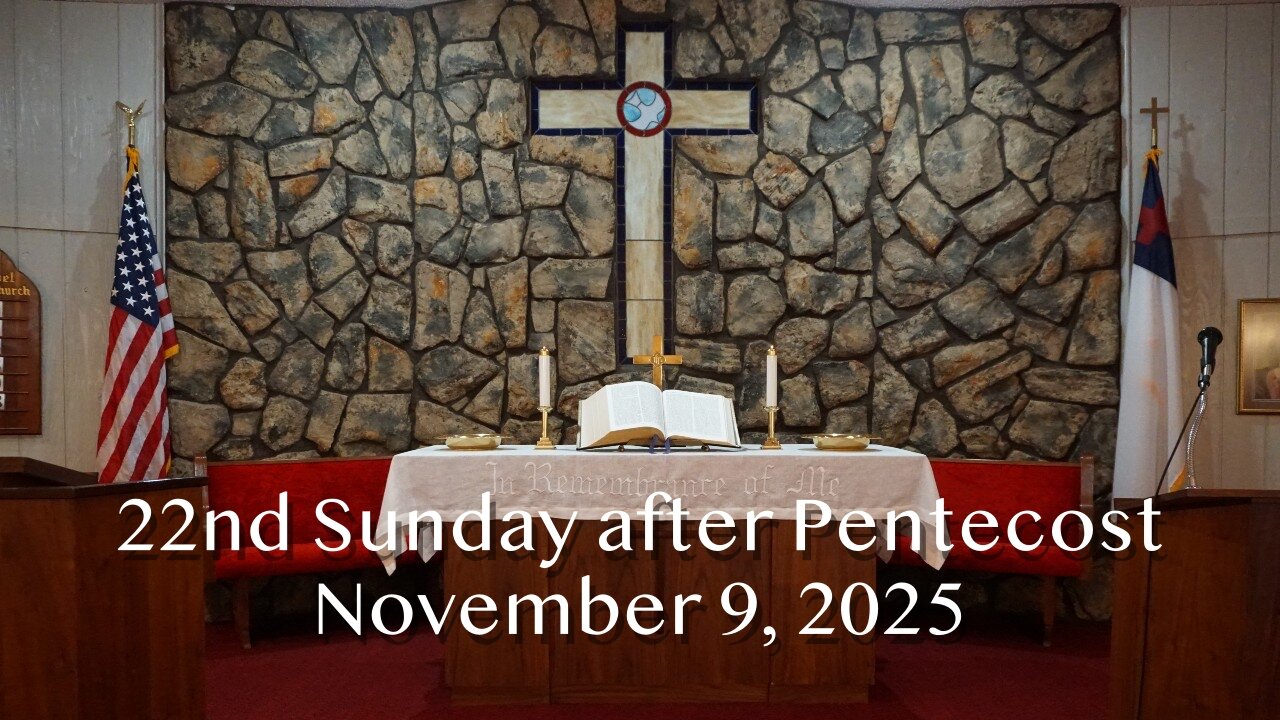 To Pray and Not Lose Heart - Luke 18:1-8 - 22nd Sunday after Pentecost - November 9, 2025