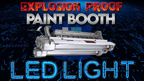 Dimmable Explosion Proof LED Paint Spray Booth Light - 2' (2) Lamp - C1&2D1 - T6 - 3500 Lumens