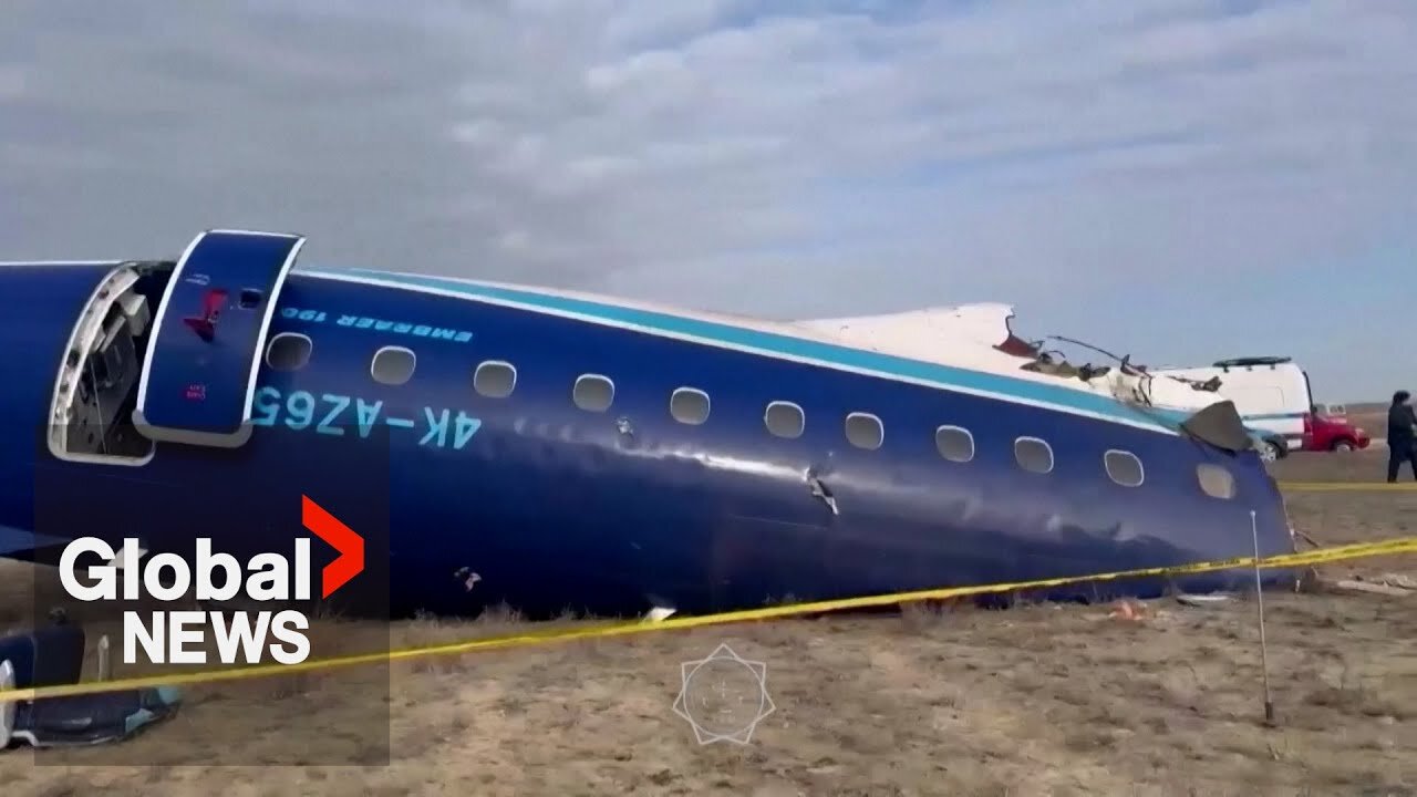 Azerbaijan Airlines flight which crashed diverted amid fog and Ukrainian drone alert, says Russia